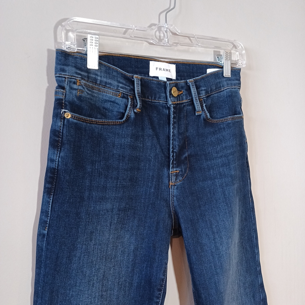 Frame Le High Straight Leg Jeans in Calvin Size 28 - Picture 3 of 7
